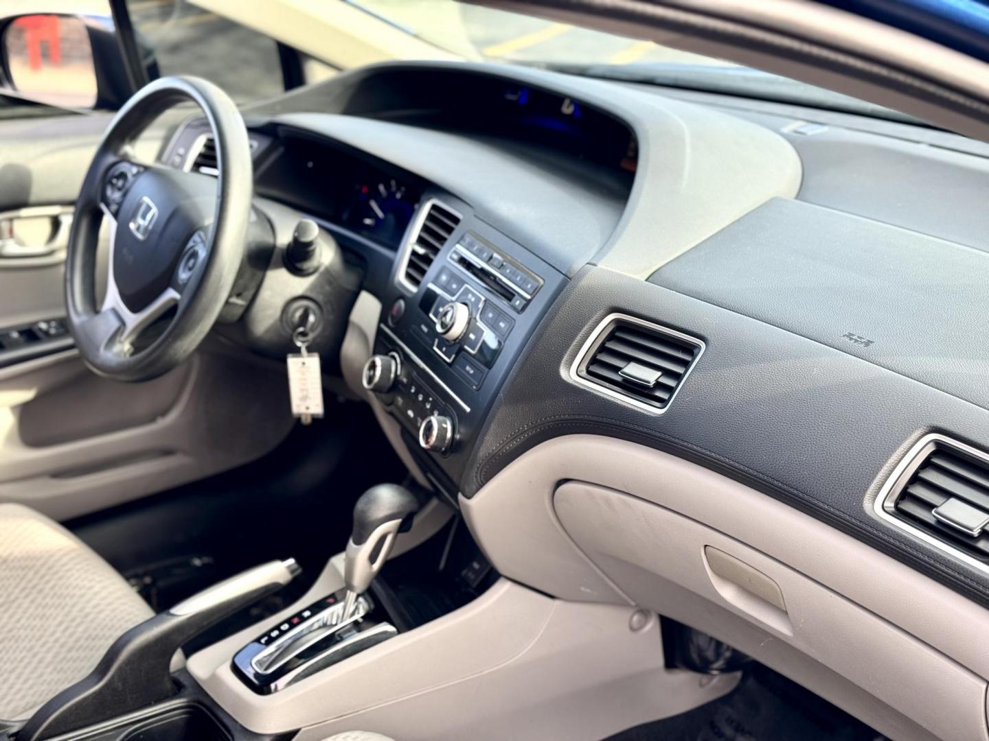 2014 BLUE Honda Civic LX Sedan CVT (19XFB2F5XEE) with an 1.8L L4 SOHC 16V engine, Continuously Variable Transmission transmission, located at 7600 S Western Ave., Chicago, IL, 60620, (773) 918-3980, 0.000000, 0.000000 - Photo#11