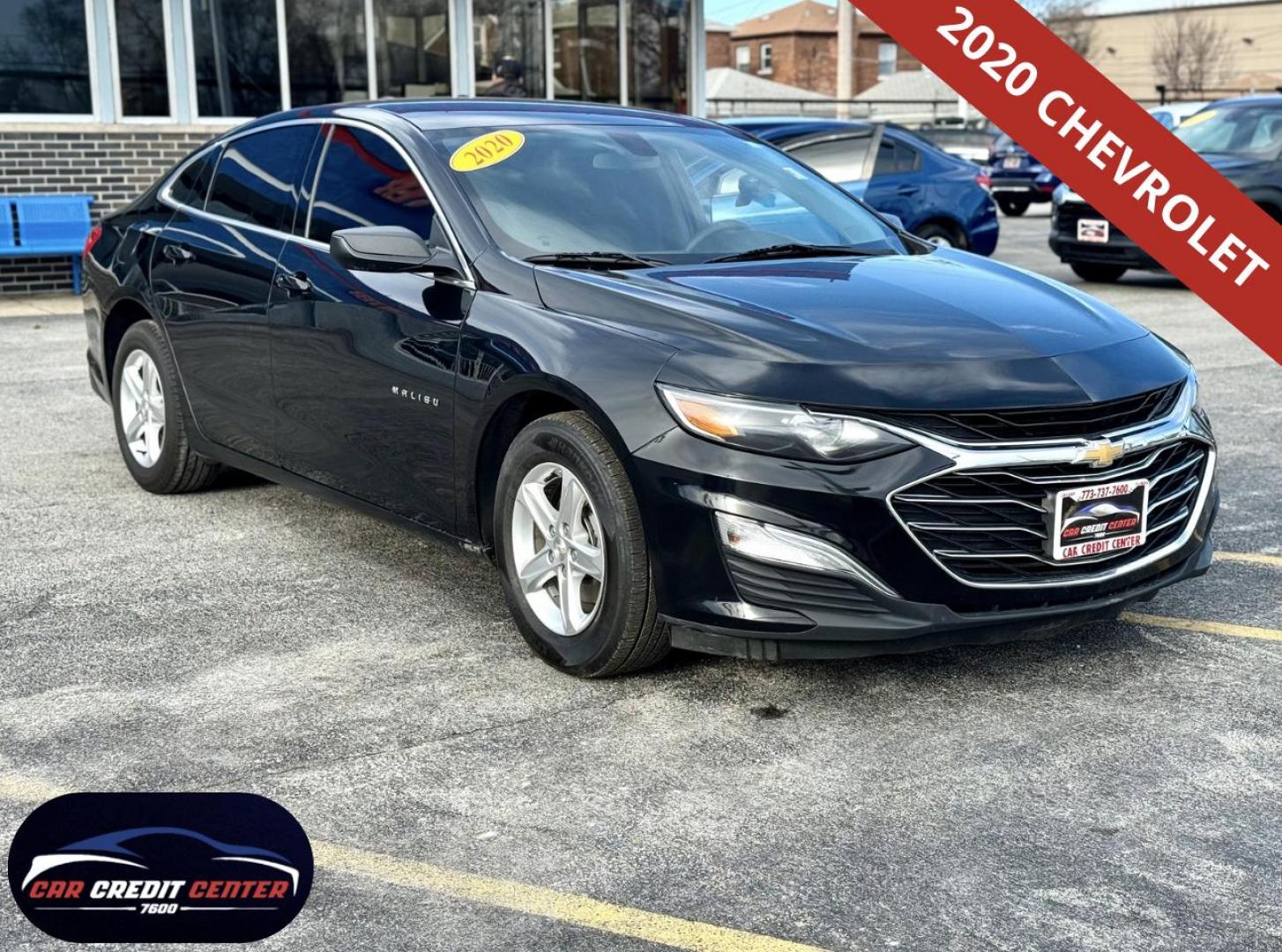 2020 BLACK Chevrolet Malibu LS (1G1ZB5STXLF) with an 1.5L L4 DOHC 16V engine, 6A transmission, located at 7600 S Western Ave., Chicago, IL, 60620, (773) 918-3980, 0.000000, 0.000000 - Photo#0