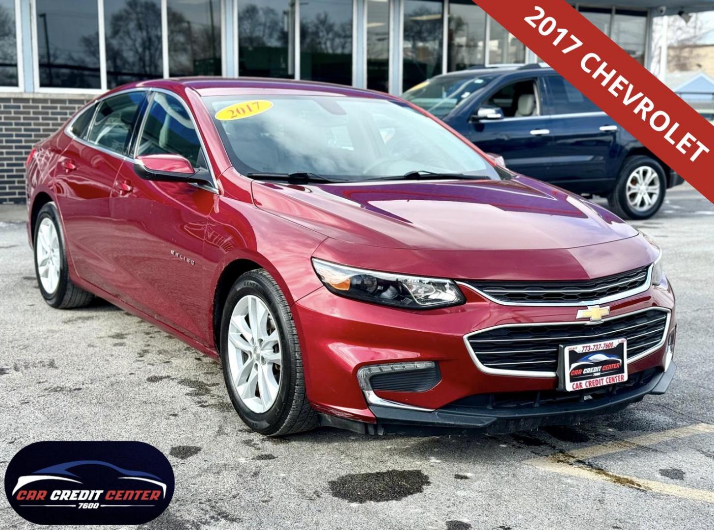2017 RED Chevrolet Malibu 1LT (1G1ZE5ST5HF) with an 1.5L L4 DOHC 16V engine, 6A transmission, located at 7600 S Western Ave., Chicago, IL, 60620, (773) 918-3980, 0.000000, 0.000000 - Photo#0