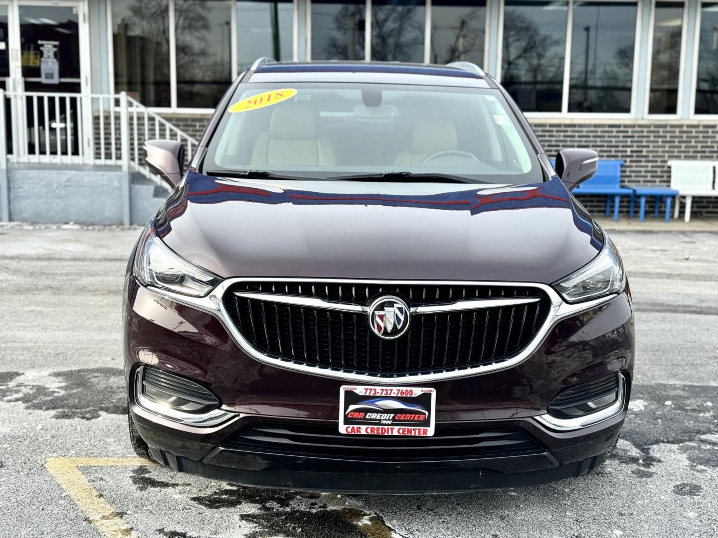 2018 BURGUNDY Buick Enclave Essence AWD (5GAEVAKW6JJ) with an 3.6L V6 DOHC 24V engine, 9A transmission, located at 7600 S Western Ave., Chicago, IL, 60620, (773) 918-3980, 0.000000, 0.000000 - Photo#1