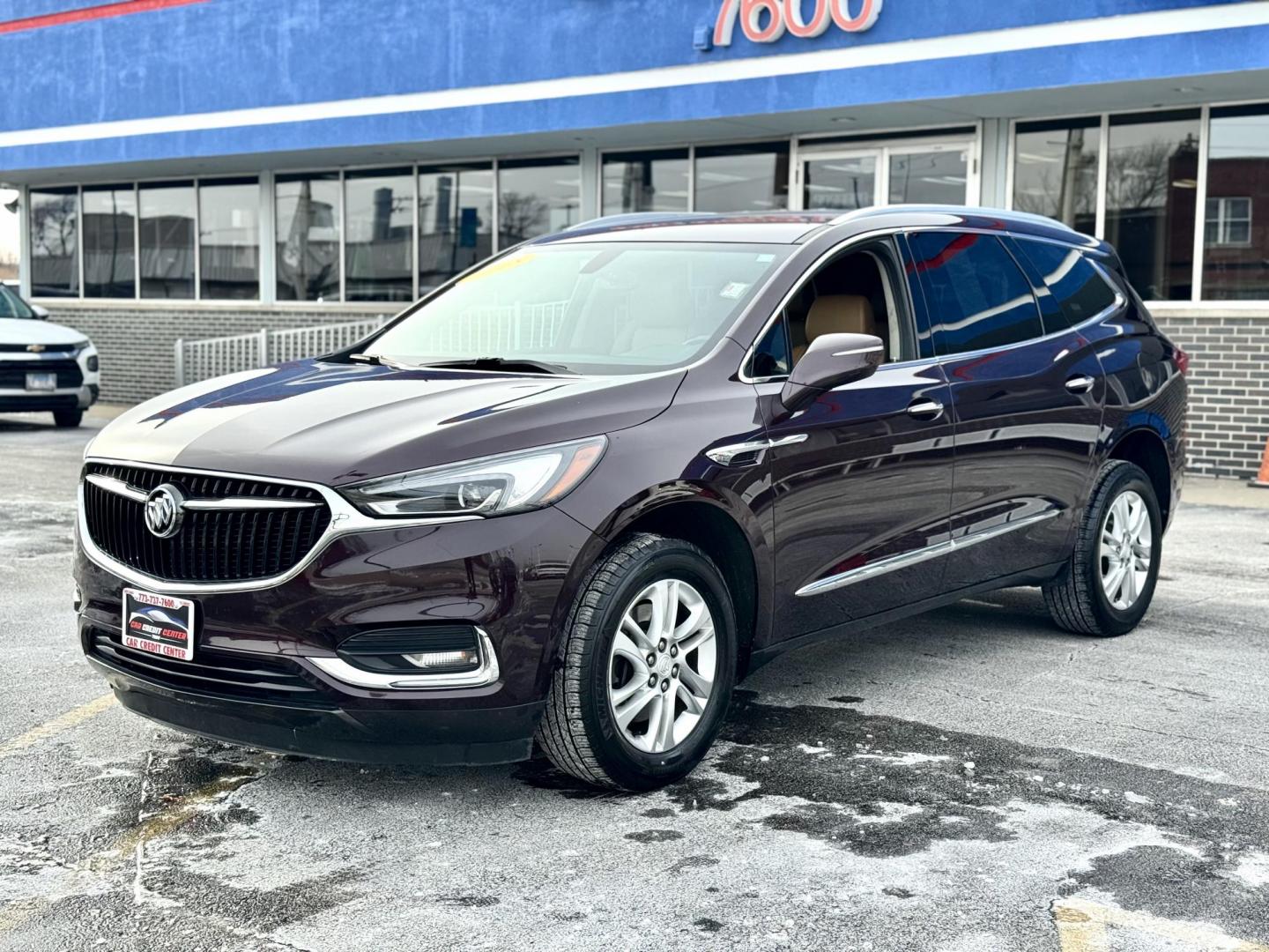 2018 BURGUNDY Buick Enclave Essence AWD (5GAEVAKW6JJ) with an 3.6L V6 DOHC 24V engine, 9A transmission, located at 7600 S Western Ave., Chicago, IL, 60620, (773) 918-3980, 0.000000, 0.000000 - Photo#2