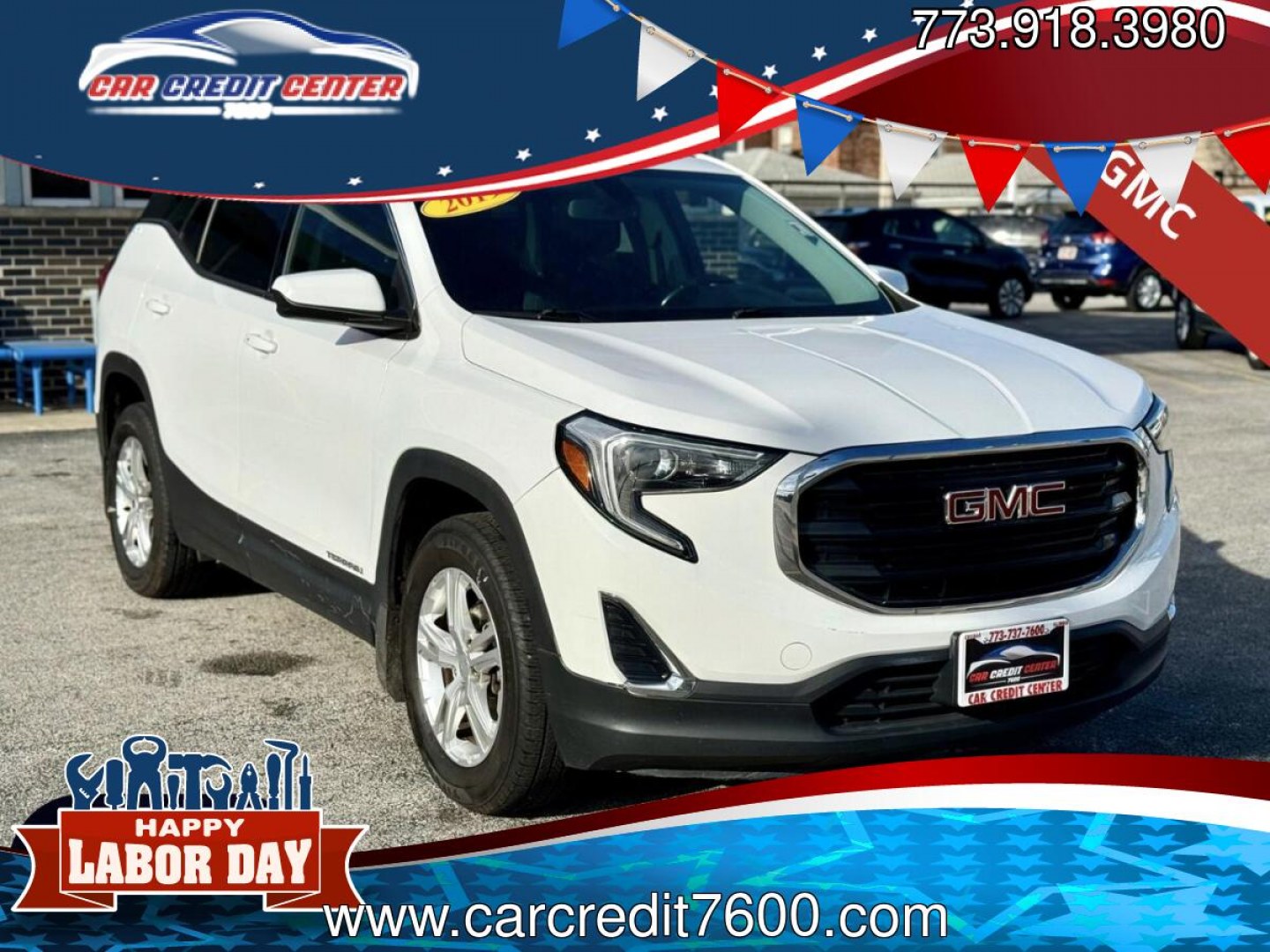 2019 WHITE GMC Terrain SLE AWD (3GKALTEVXKL) with an 1.4L L4 DOHC 16V TURBO engine, 6A transmission, located at 7600 S Western Ave., Chicago, IL, 60620, (773) 918-3980, 0.000000, 0.000000- Photo#0