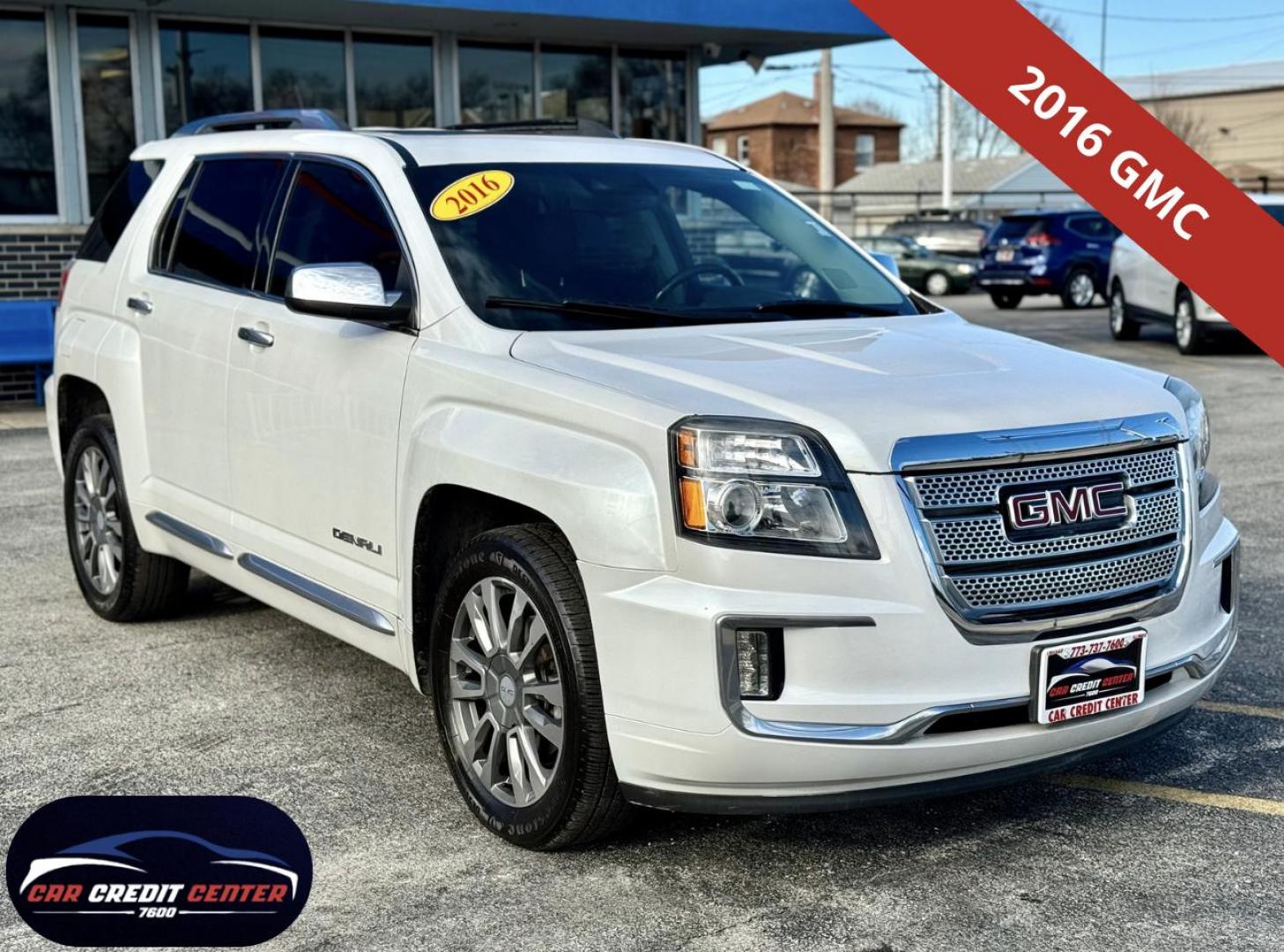 2016 PEARL GMC Terrain Denali FWD (2GKFLRE31G6) with an 3.6L V6 DOHC 24V engine, 6A transmission, located at 7600 S Western Ave., Chicago, IL, 60620, (773) 918-3980, 0.000000, 0.000000 - Photo#0
