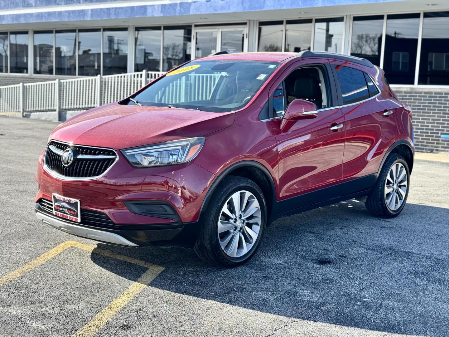 2018 RED Buick Encore Preferred AWD (KL4CJESB9JB) with an 1.4L L4 DOHC 16V TURBO engine, 6A transmission, located at 7600 S Western Ave., Chicago, IL, 60620, (773) 918-3980, 0.000000, 0.000000 - Photo#2