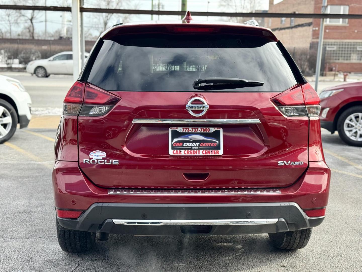 2019 RED Nissan Rogue S AWD (5N1AT2MV9KC) with an 2.5L L4 DOHC 16V engine, CVT transmission, located at 7600 S Western Ave., Chicago, IL, 60620, (773) 918-3980, 0.000000, 0.000000 - Photo#3