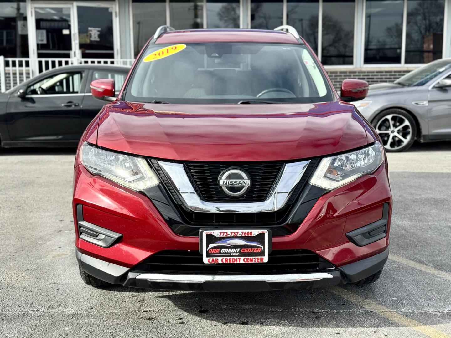 2019 RED Nissan Rogue S AWD (5N1AT2MV9KC) with an 2.5L L4 DOHC 16V engine, CVT transmission, located at 7600 S Western Ave., Chicago, IL, 60620, (773) 918-3980, 0.000000, 0.000000 - Photo#1