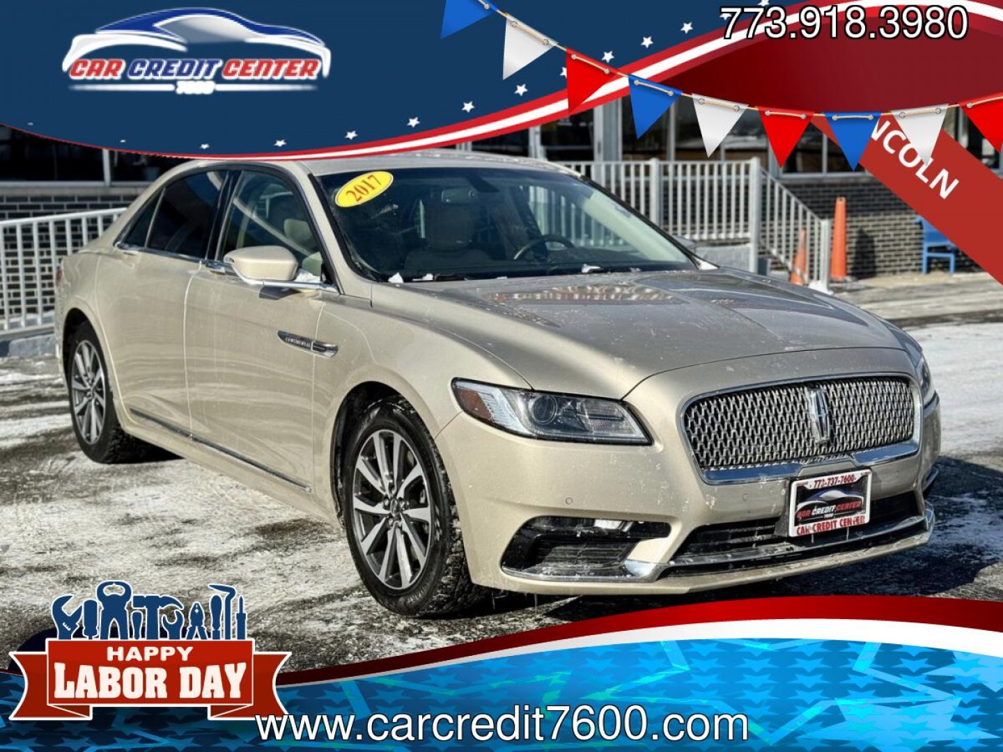 2017 GOLD Lincoln Continental Premier (1LN6L9PK1H5) with an 3.7L V6 DOHC 24V engine, 6A transmission, located at 7600 S Western Ave., Chicago, IL, 60620, (773) 918-3980, 0.000000, 0.000000- Photo#0
