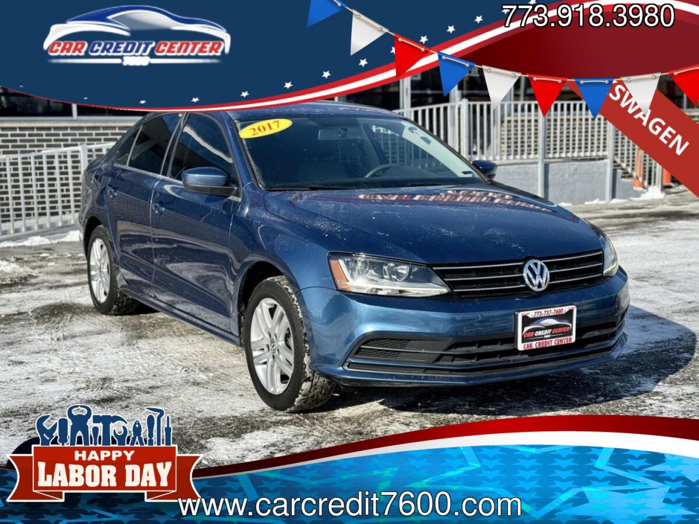 2017 BLUE Volkswagen Jetta 1.4T S 6A (3VW2B7AJ8HM) with an 1.4L L4 DOHC 20V engine, 6A transmission, located at 7600 S Western Ave., Chicago, IL, 60620, (773) 918-3980, 0.000000, 0.000000- Photo#0