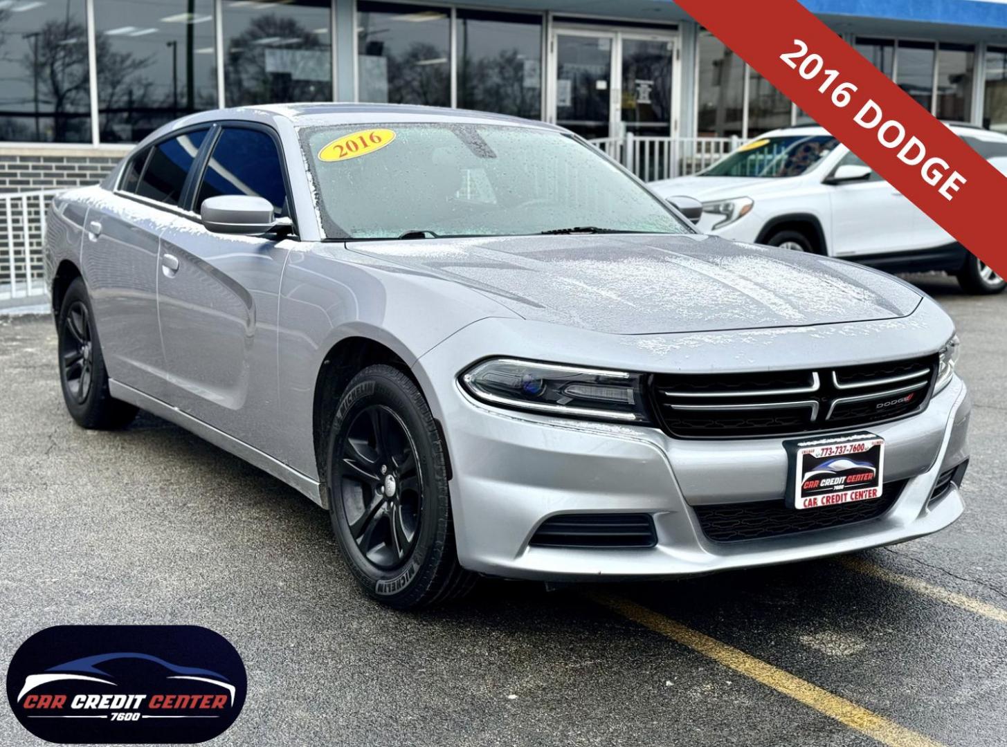 2016 SILVER Dodge Charger SE (2C3CDXBG9GH) with an 3.6L V6 DOHC 24V engine, 8A transmission, located at 7600 S Western Ave., Chicago, IL, 60620, (773) 918-3980, 0.000000, 0.000000 - Photo#0