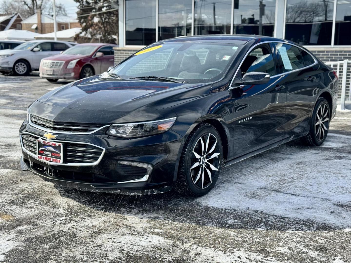 2017 BLACK Chevrolet Malibu 1LT (1G1ZE5ST5HF) with an 1.5L L4 DOHC 16V engine, 6A transmission, located at 7600 S Western Ave., Chicago, IL, 60620, (773) 918-3980, 0.000000, 0.000000 - Photo#2