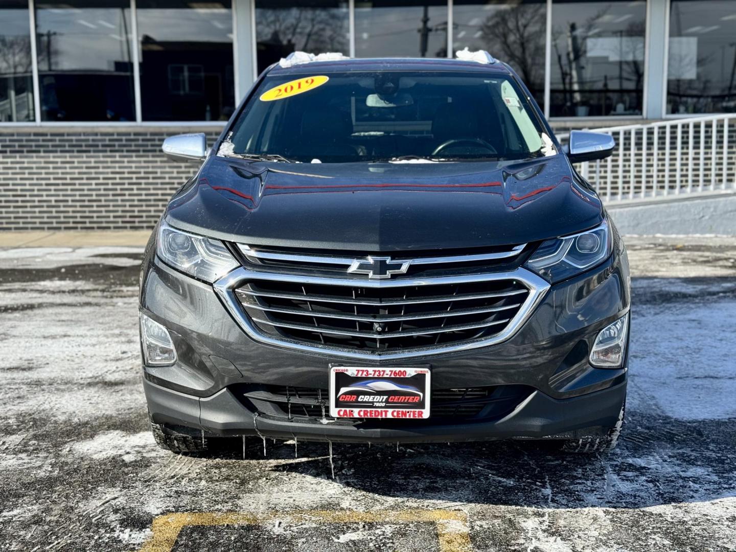 2019 GREEN Chevrolet Equinox Premier 1.5 AWD (3GNAXXEVXKS) with an 1.5L L4 DIR DOHC 16V TURBO engine, 6A transmission, located at 7600 S Western Ave., Chicago, IL, 60620, (773) 918-3980, 0.000000, 0.000000 - Photo#1