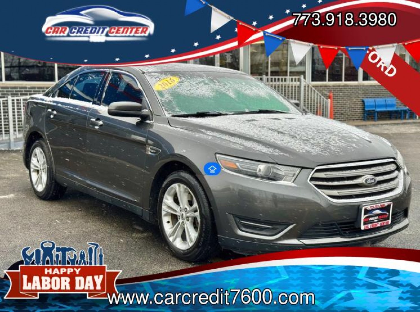 2016 GRAY Ford Taurus SEL FWD (1FAHP2E84GG) with an 3.5L V6 DOHC 24V engine, 6A transmission, located at 7600 S Western Ave., Chicago, IL, 60620, (773) 918-3980, 0.000000, 0.000000- Photo#0