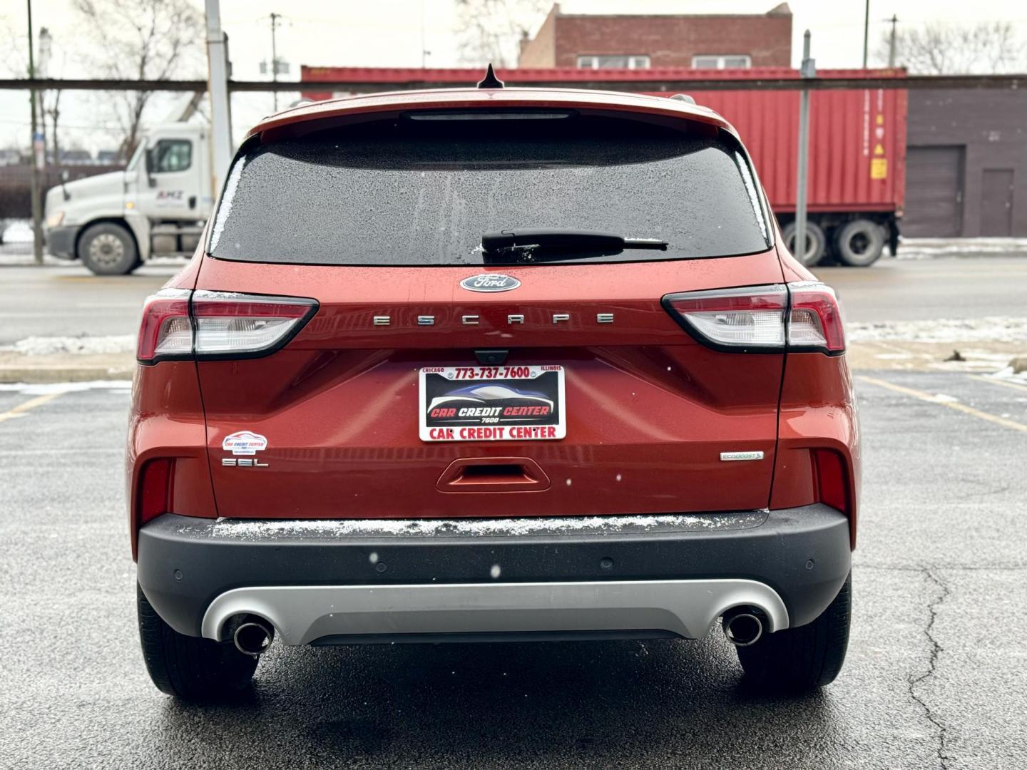 2020 ORANGE Ford Escape SEL (1FMCU0H60LU) with an 1.5L L3 engine, 6A transmission, located at 7600 S Western Ave., Chicago, IL, 60620, (773) 918-3980, 0.000000, 0.000000 - Photo#3