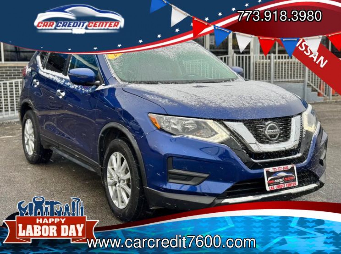 2019 BLUE Nissan Rogue S AWD (KNMAT2MV8KP) with an 2.5L L4 DOHC 16V engine, CVT transmission, located at 7600 S Western Ave., Chicago, IL, 60620, (773) 918-3980, 0.000000, 0.000000- Photo#0