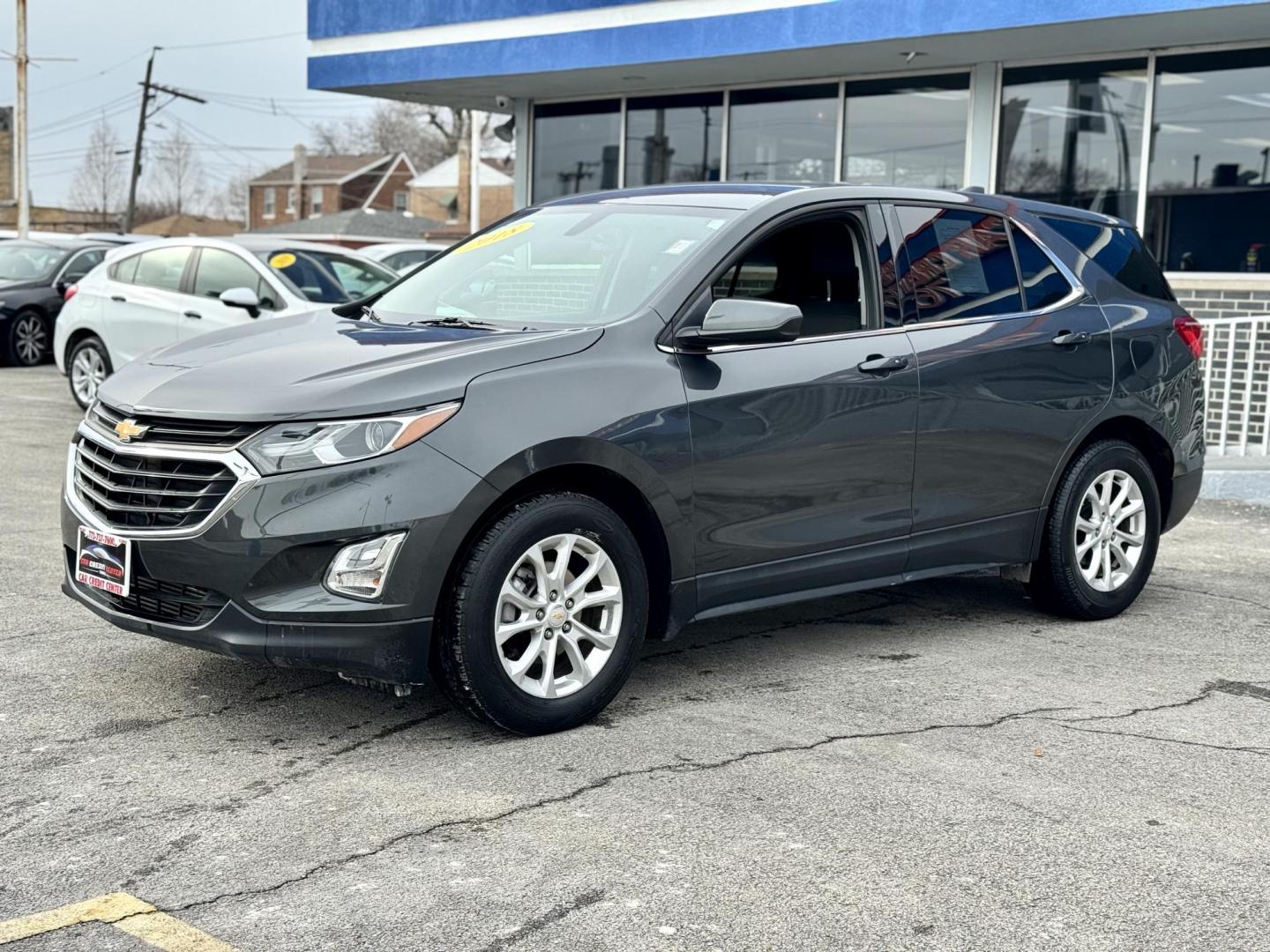 2018 GREEN Chevrolet Equinox LT 2WD (2GNAXJEV6J6) with an 1.5L L4 DIR DOHC 16V TURBO engine, 6A transmission, located at 7600 S Western Ave., Chicago, IL, 60620, (773) 918-3980, 0.000000, 0.000000 - Photo#2