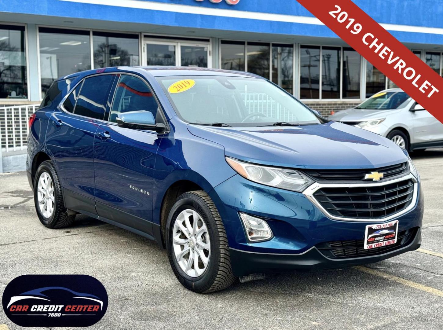 2019 BLUE Chevrolet Equinox LT 2WD (3GNAXJEV5KL) with an 1.5L L4 DIR DOHC 16V TURBO engine, 6A transmission, located at 7600 S Western Ave., Chicago, IL, 60620, (773) 918-3980, 0.000000, 0.000000 - Photo#0