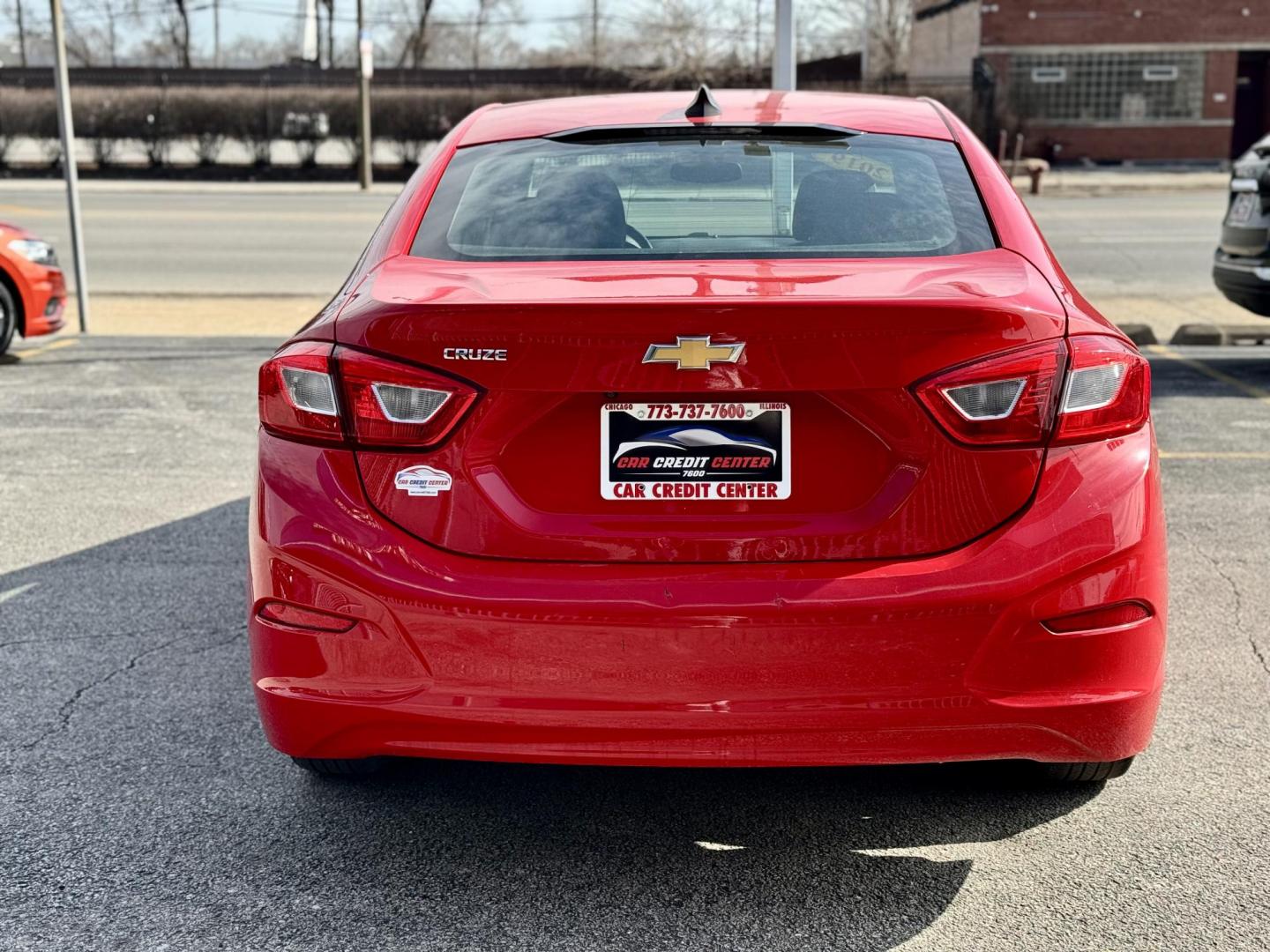 2019 RED Chevrolet Cruze LS Auto (1G1BC5SM9K7) with an 1.4L L4 DOHC 16V TURBO engine, 6A transmission, located at 7600 S Western Ave., Chicago, IL, 60620, (773) 918-3980, 0.000000, 0.000000 - Photo#3