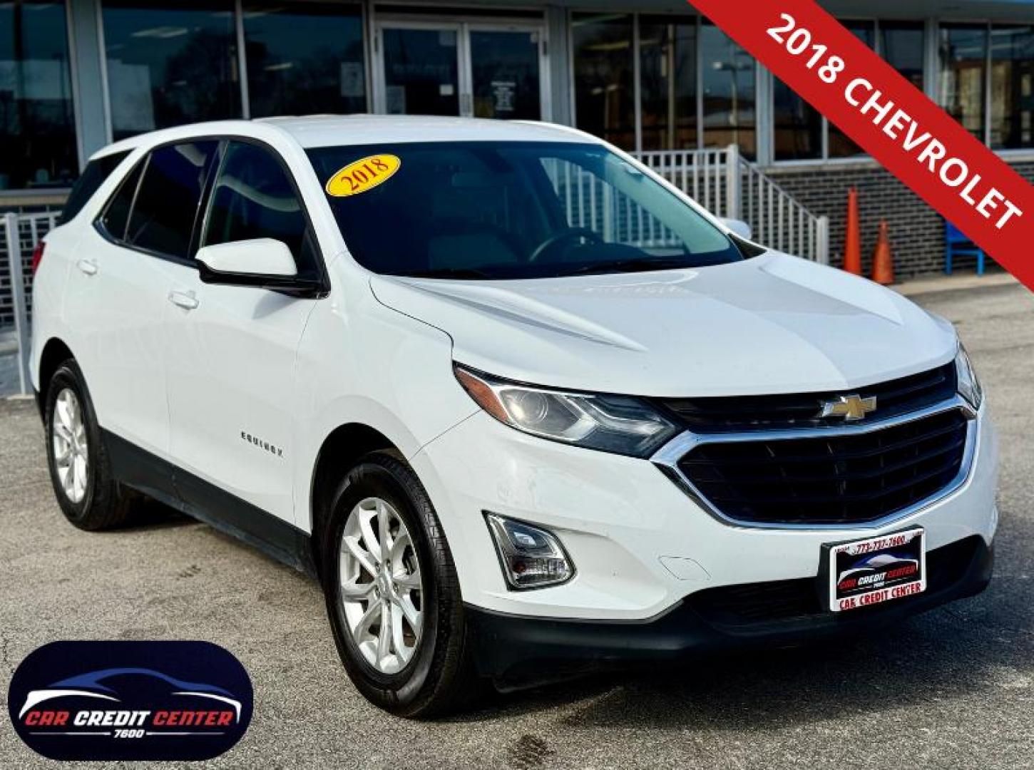 2018 WHITE Chevrolet Equinox LT 2WD (2GNAXJEV4J6) with an 1.5L L4 DIR DOHC 16V TURBO engine, 6A transmission, located at 7600 S Western Ave., Chicago, IL, 60620, (773) 918-3980, 0.000000, 0.000000 - Photo#0