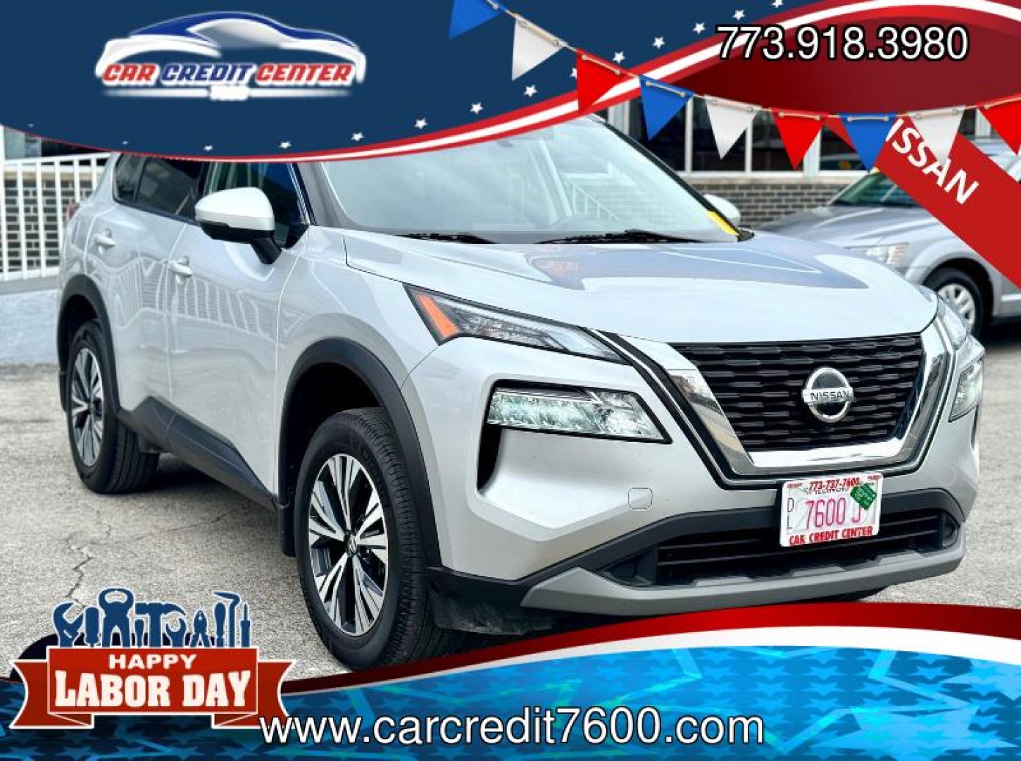 2021 SILVER Nissan Rogue SV AWD (JN8AT3BB5MW) with an 2.5L L4 DOHC 16V engine, CVT transmission, located at 7600 S Western Ave., Chicago, IL, 60620, (773) 918-3980, 0.000000, 0.000000- Photo#0