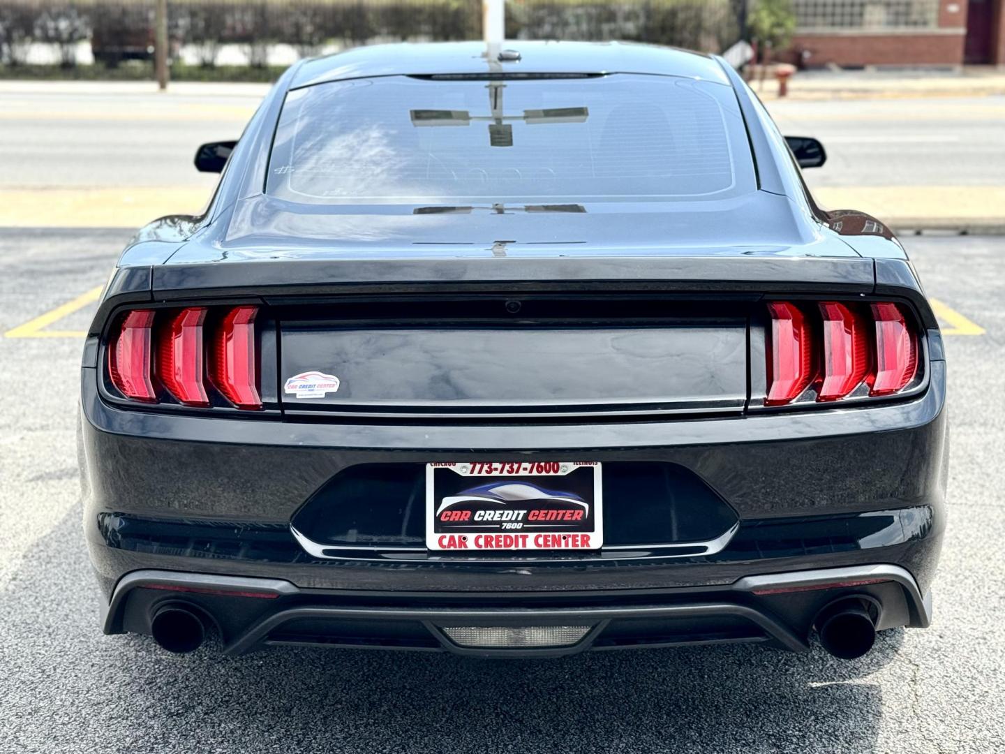 2019 BLACK Ford Mustang EcoBoost Coupe (1FA6P8TH6K5) with an 2.3L L4 DOHC 16V engine, located at 7600 S Western Ave., Chicago, IL, 60620, (773) 918-3980, 0.000000, 0.000000 - Photo#3