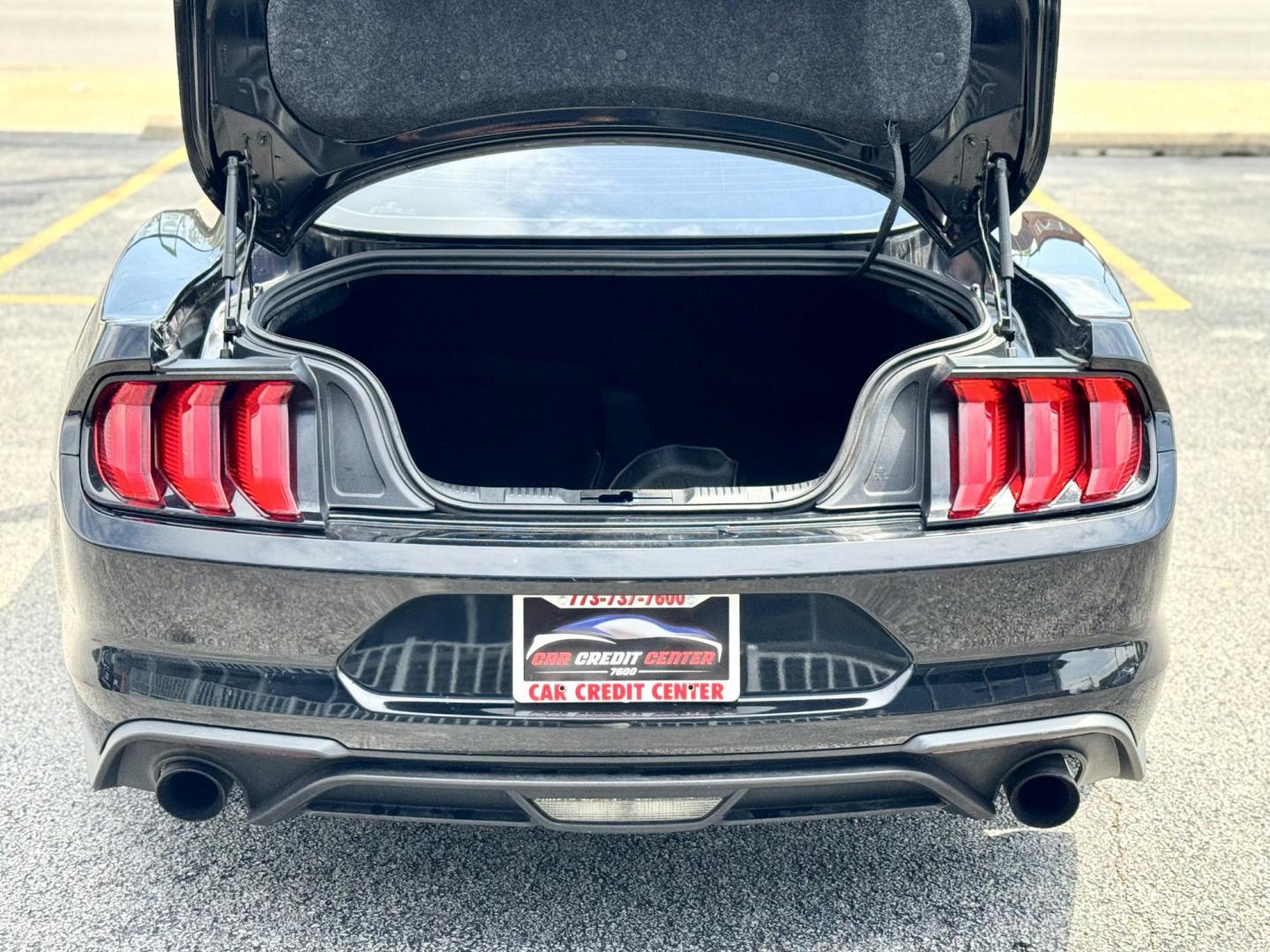 2019 BLACK Ford Mustang EcoBoost Coupe (1FA6P8TH6K5) with an 2.3L L4 DOHC 16V engine, located at 7600 S Western Ave., Chicago, IL, 60620, (773) 918-3980, 0.000000, 0.000000 - Photo#4