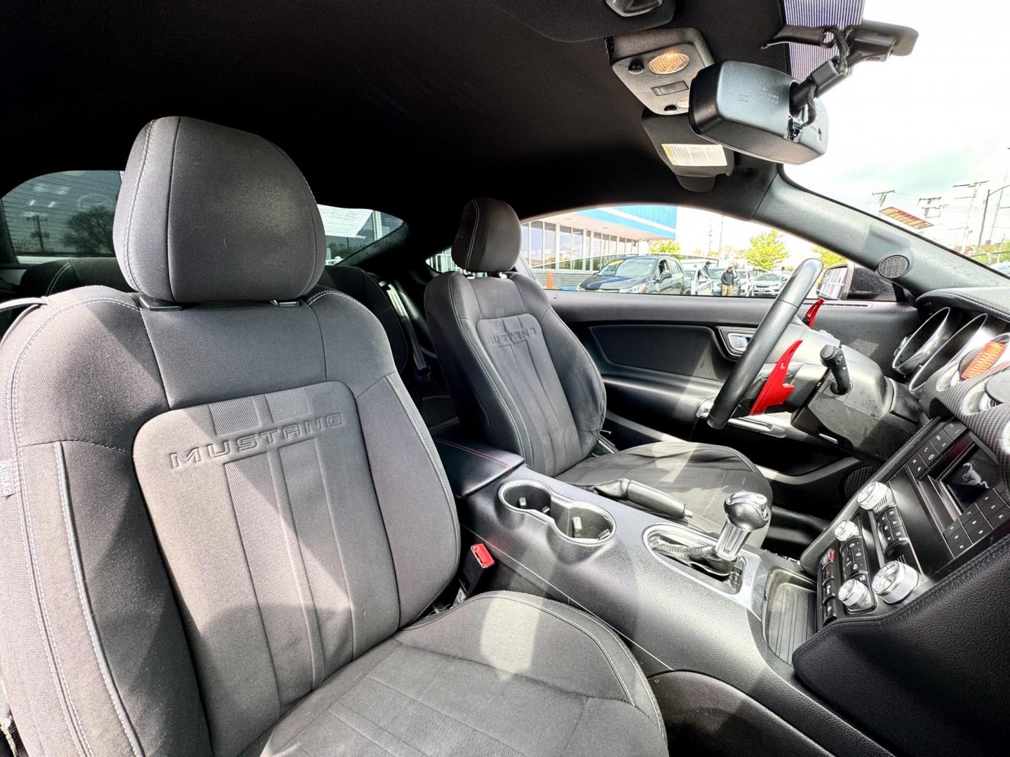 2019 BLACK Ford Mustang EcoBoost Coupe (1FA6P8TH6K5) with an 2.3L L4 DOHC 16V engine, located at 7600 S Western Ave., Chicago, IL, 60620, (773) 918-3980, 0.000000, 0.000000 - Photo#10