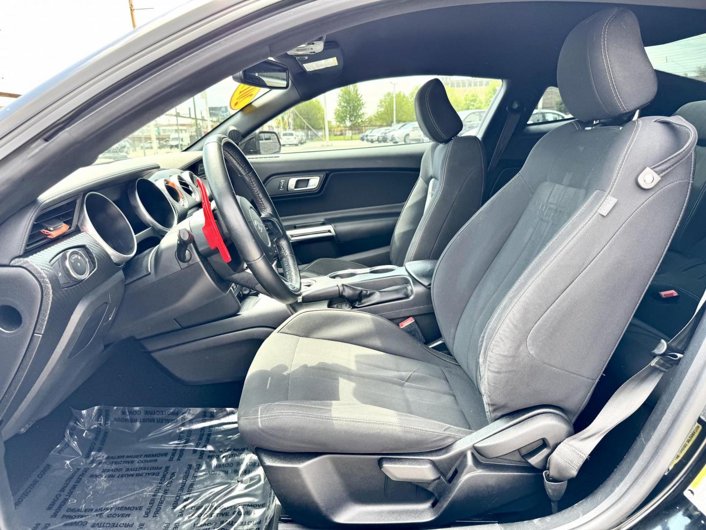 2019 BLACK Ford Mustang EcoBoost Coupe (1FA6P8TH6K5) with an 2.3L L4 DOHC 16V engine, located at 7600 S Western Ave., Chicago, IL, 60620, (773) 918-3980, 0.000000, 0.000000 - Photo#7