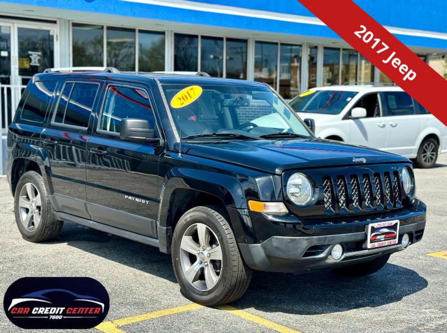 2017 BLACK Jeep Patriot Latitude 4WD (1C4NJRFB8HD) with an 2.4L L4 DOHC 16V engine, located at 7600 S Western Ave., Chicago, IL, 60620, (773) 918-3980, 0.000000, 0.000000 - Photo#0