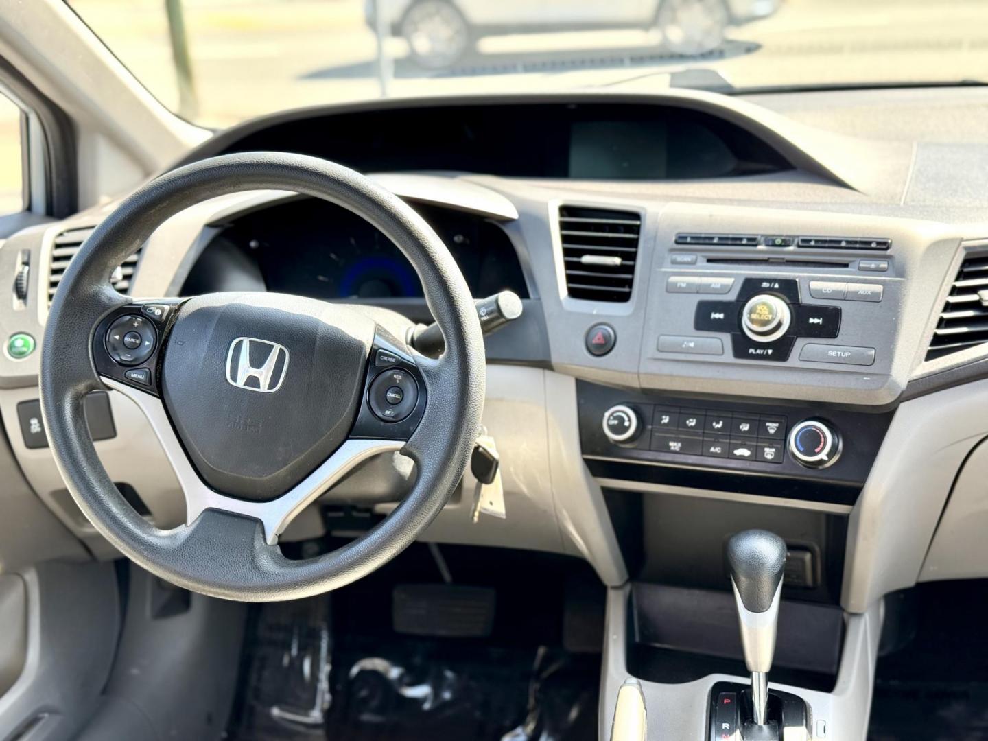 2012 BLUE Honda Civic LX Sedan 5-Speed AT (19XFB2F51CE) with an 1.8L L4 SOHC 16V engine, 5-Speed Automatic transmission, located at 7600 S Western Ave., Chicago, IL, 60620, (773) 918-3980, 0.000000, 0.000000 - Photo#9