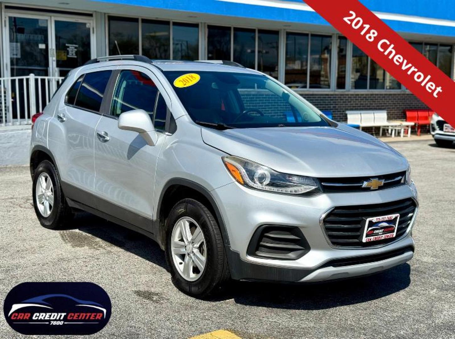 2018 SILVER Chevrolet Trax LT AWD (3GNCJPSB3JL) with an 1.4L L4 DOHC 16V engine, 6A transmission, located at 7600 S Western Ave., Chicago, IL, 60620, (773) 918-3980, 0.000000, 0.000000 - Photo#0