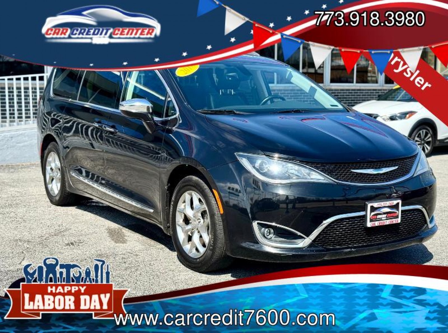 2018 BLACK Chrysler Pacifica Limited (2C4RC1GG5JR) with an 3.6L V6 DOHC 24V engine, 9A transmission, located at 7600 S Western Ave., Chicago, IL, 60620, (773) 918-3980, 0.000000, 0.000000- Photo#0