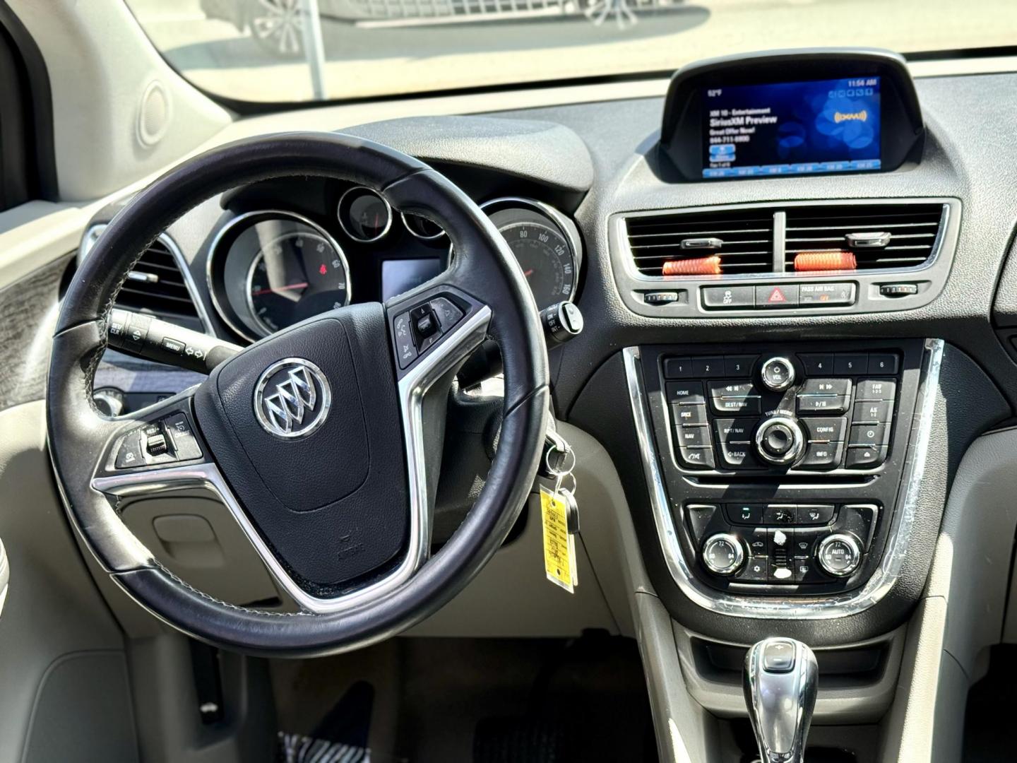 2015 BLACK Buick Encore Convenience FWD (KL4CJBSB9FB) with an 1.4L L4 DOHC 16V TURBO engine, 6-Speed Automatic transmission, located at 7600 S Western Ave., Chicago, IL, 60620, (773) 918-3980, 0.000000, 0.000000 - Photo#9