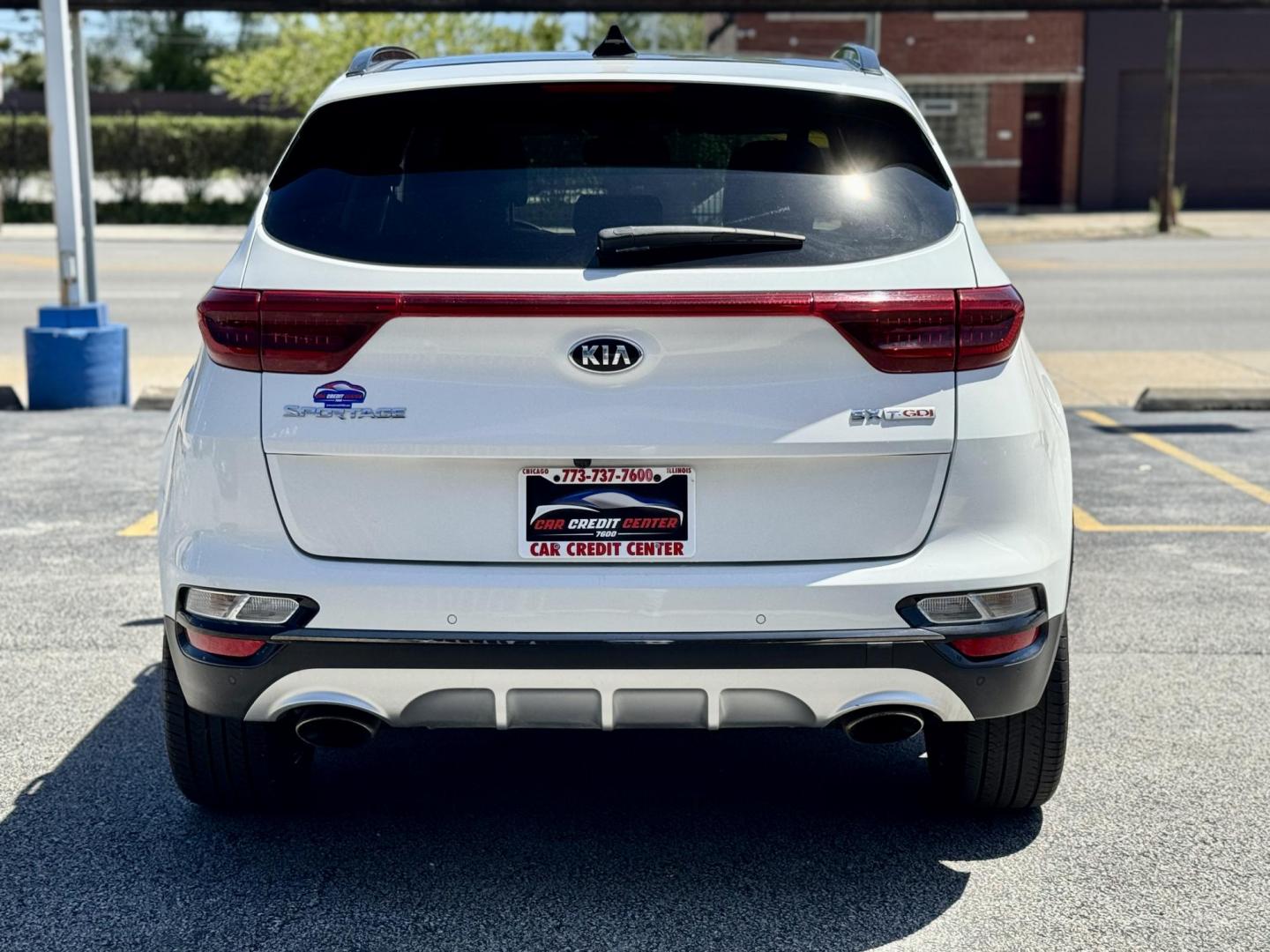 2020 WHITE Kia Sportage SX AWD (KNDPRCA61L7) with an 2.0L L4 DOHC 16V engine, 6A transmission, located at 7600 S Western Ave., Chicago, IL, 60620, (773) 918-3980, 0.000000, 0.000000 - Photo#3