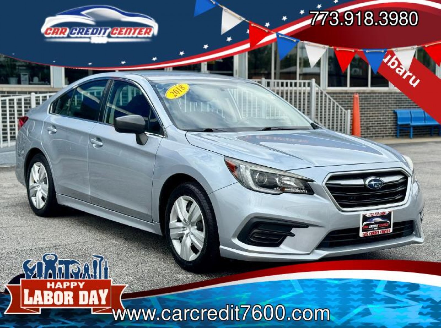 2018 SILVER Subaru Legacy 2.5i (4S3BNAA6XJ3) with an 2.5L H4 SOHC 16V engine, CVT transmission, located at 7600 S Western Ave., Chicago, IL, 60620, (773) 918-3980, 0.000000, 0.000000- Photo#0