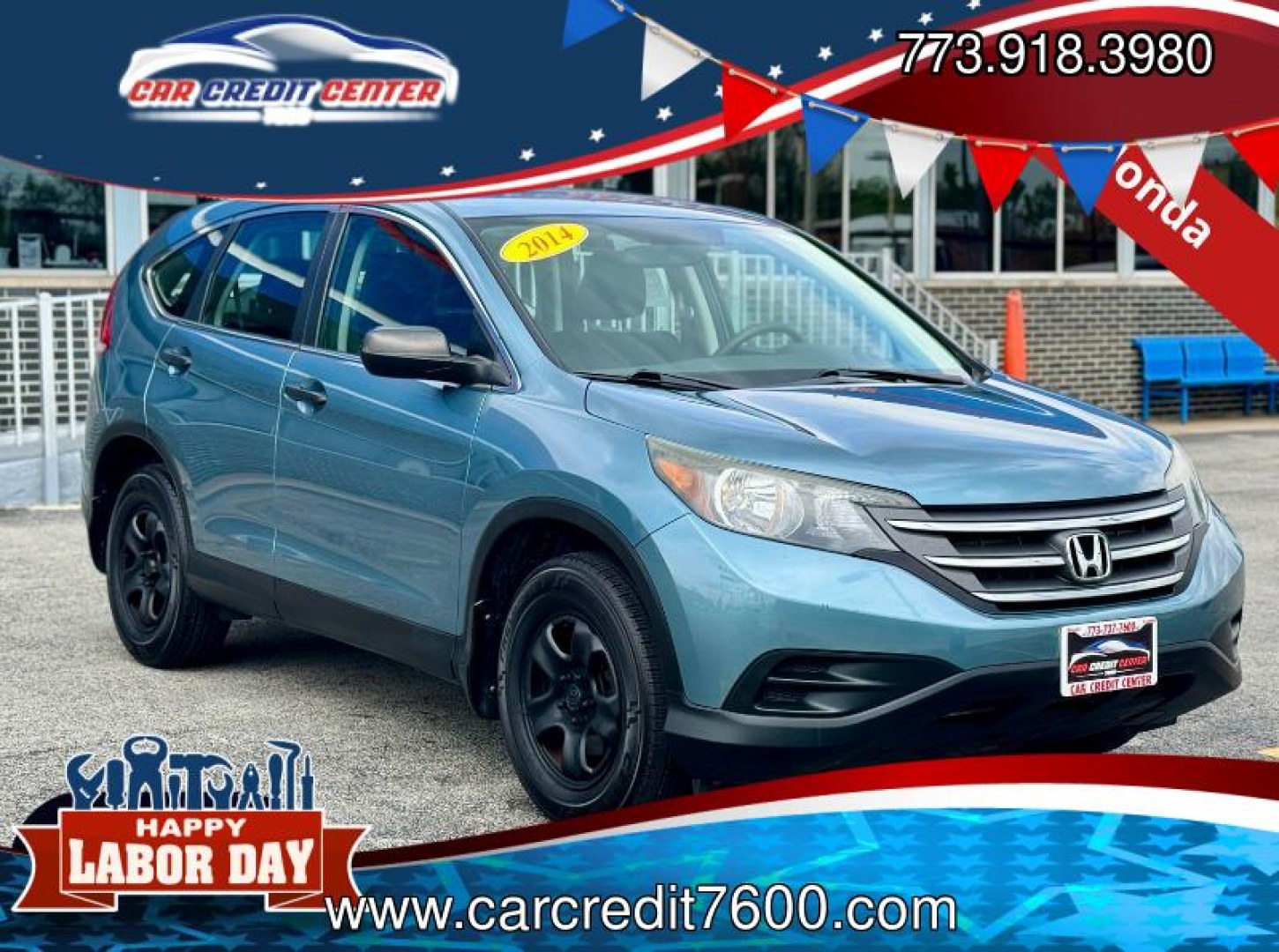 2014 TEAL Honda CR-V LX 4WD 5-Speed AT (5J6RM4H39EL) with an 2.4L L4 DOHC 16V engine, 5-Speed Automatic transmission, located at 7600 S Western Ave., Chicago, IL, 60620, (773) 918-3980, 0.000000, 0.000000- Photo#0