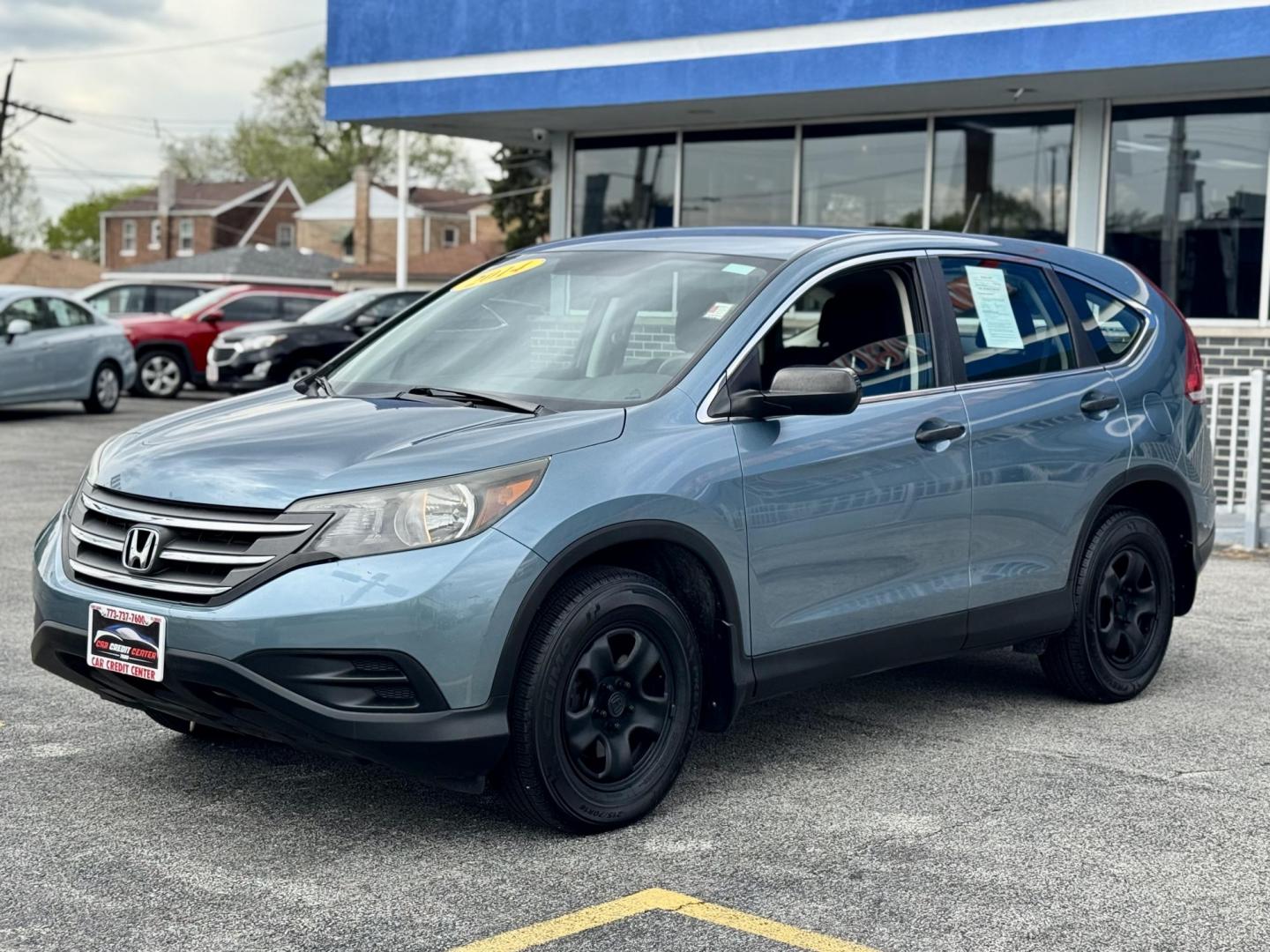 2014 TEAL Honda CR-V LX 4WD 5-Speed AT (5J6RM4H39EL) with an 2.4L L4 DOHC 16V engine, 5-Speed Automatic transmission, located at 7600 S Western Ave., Chicago, IL, 60620, (773) 918-3980, 0.000000, 0.000000 - Photo#2