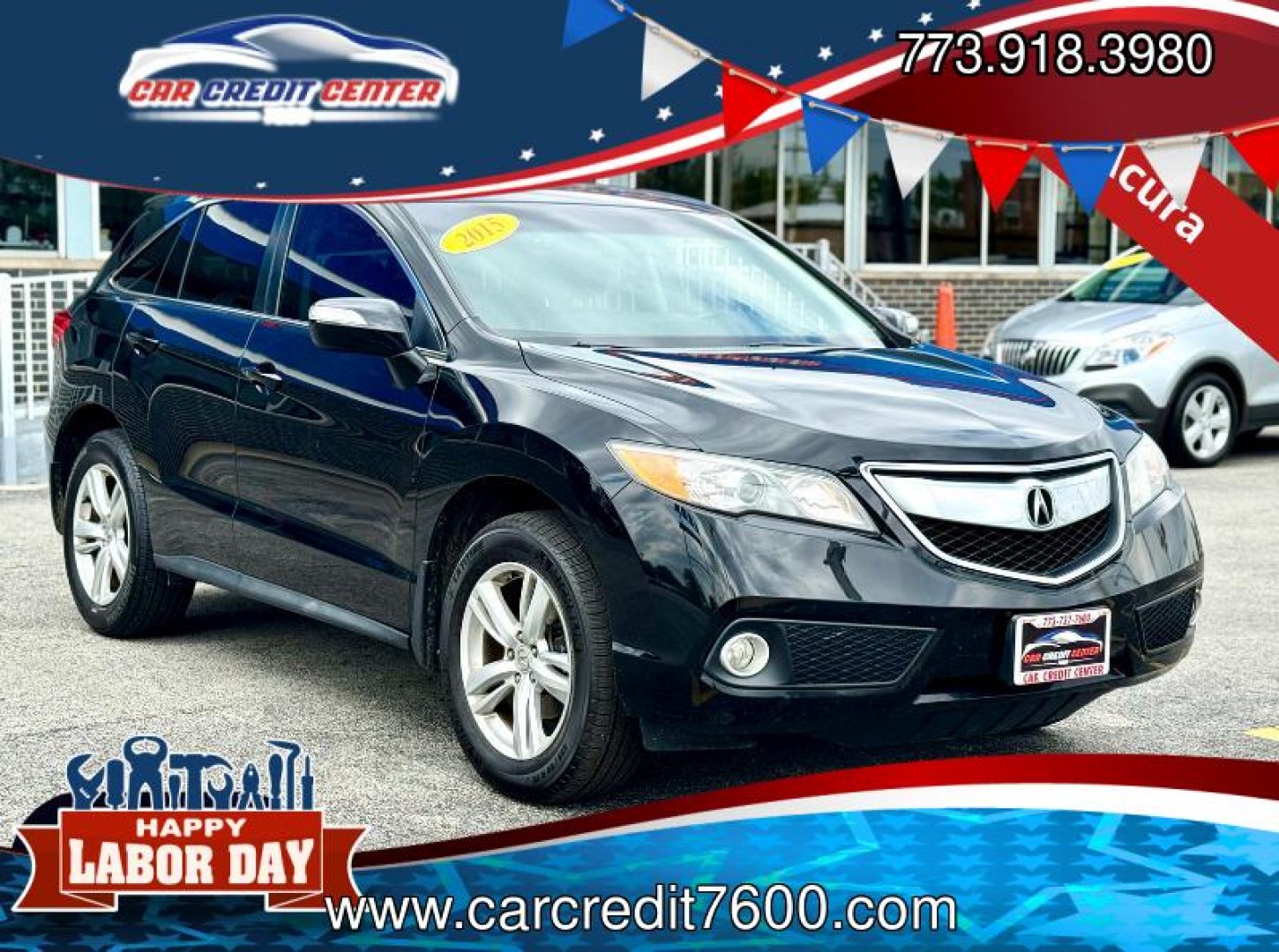 2015 BLACK Acura RDX 6-Spd AT AWD w/ Technology Package (5J8TB4H53FL) with an 2.3L L4 DOHC 16V engine, 6-Speed Automatic transmission, located at 7600 S Western Ave., Chicago, IL, 60620, (773) 918-3980, 0.000000, 0.000000- Photo#0