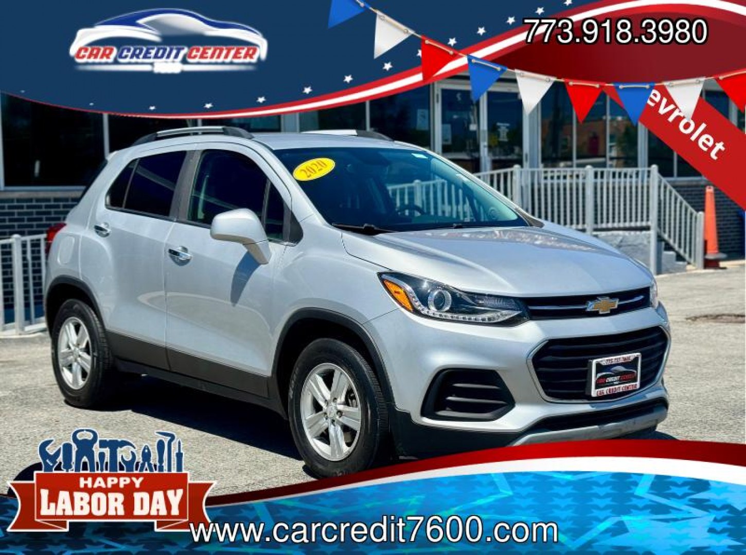 2020 SILVER Chevrolet Trax LT FWD (KL7CJLSB9LB) with an 1.4L L4 DOHC 16V engine, 6A transmission, located at 7600 S Western Ave., Chicago, IL, 60620, (773) 918-3980, 0.000000, 0.000000- Photo#0