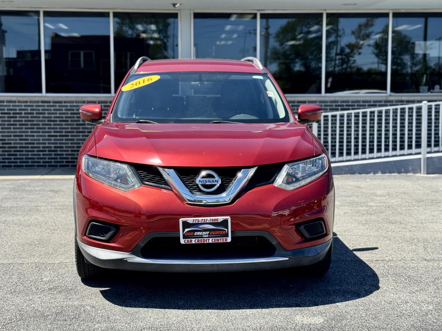 2016 RED Nissan Rogue SV AWD (KNMAT2MV6GP) with an 2.5L L4 DOHC 16V engine, CVT transmission, located at 7600 S Western Ave., Chicago, IL, 60620, (773) 918-3980, 0.000000, 0.000000 - Photo#1