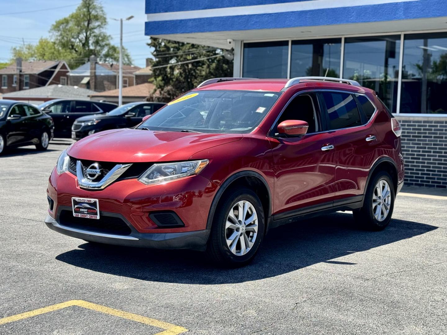 2016 RED Nissan Rogue SV AWD (KNMAT2MV6GP) with an 2.5L L4 DOHC 16V engine, CVT transmission, located at 7600 S Western Ave., Chicago, IL, 60620, (773) 918-3980, 0.000000, 0.000000 - Photo#2