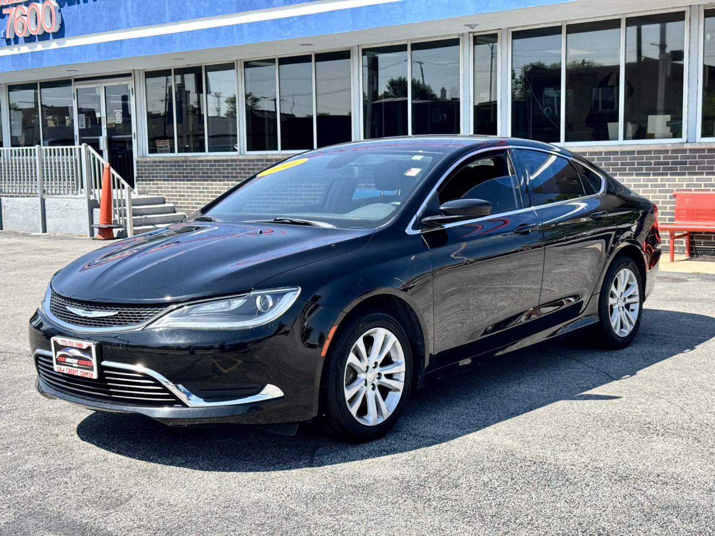 2016 BLACK Chrysler 200 Limited (1C3CCCAB8GN) with an 2.4L L4 DOHC 16V engine, 9A transmission, located at 7600 S Western Ave., Chicago, IL, 60620, (773) 918-3980, 0.000000, 0.000000- Photo#2