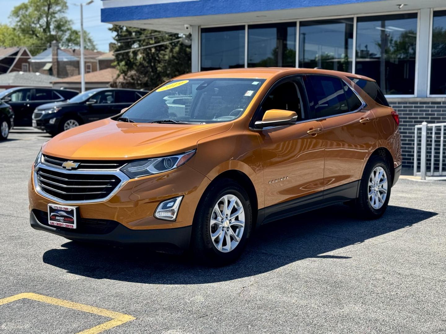 2019 ORANGE Chevrolet Equinox LT 2WD (2GNAXJEV0K6) with an 1.5L L4 DIR DOHC 16V TURBO engine, 6A transmission, located at 7600 S Western Ave., Chicago, IL, 60620, (773) 918-3980, 0.000000, 0.000000 - Photo#2