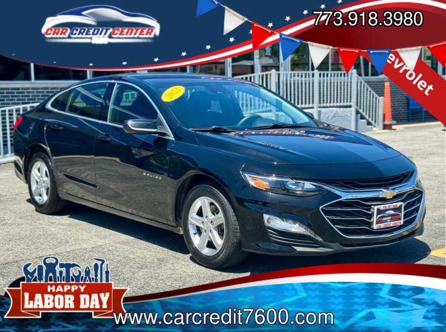 2023 BLACK Chevrolet Malibu 1LT (1G1ZD5ST9PF) with an 1.5L L4 DOHC 16V engine, 6A transmission, located at 7600 S Western Ave., Chicago, IL, 60620, (773) 918-3980, 0.000000, 0.000000- Photo#0