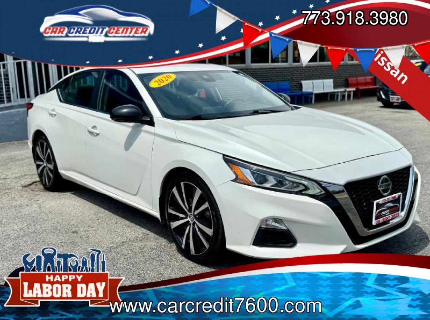 2020 WHITE Nissan Altima 2.5 SR (1N4BL4CV8LC) with an 2.5L L4 DOHC 16V engine, CVT transmission, located at 7600 S Western Ave., Chicago, IL, 60620, (773) 918-3980, 0.000000, 0.000000- Photo#0