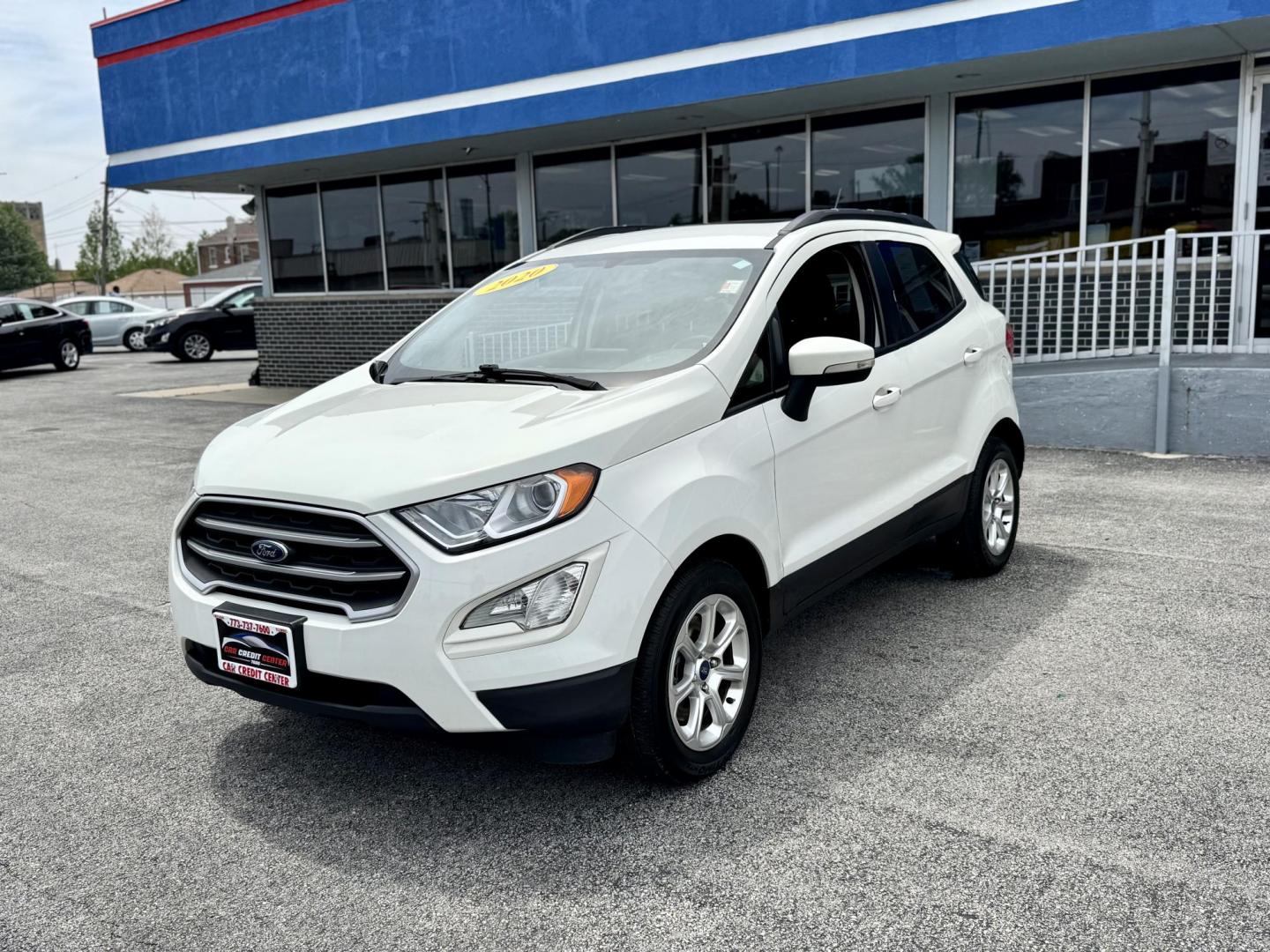 2020 WHITE Ford EcoSport SE (MAJ3S2GE2LC) with an 1.0L L3 engine, 6A transmission, located at 7600 S Western Ave., Chicago, IL, 60620, (773) 918-3980, 0.000000, 0.000000 - Photo#2