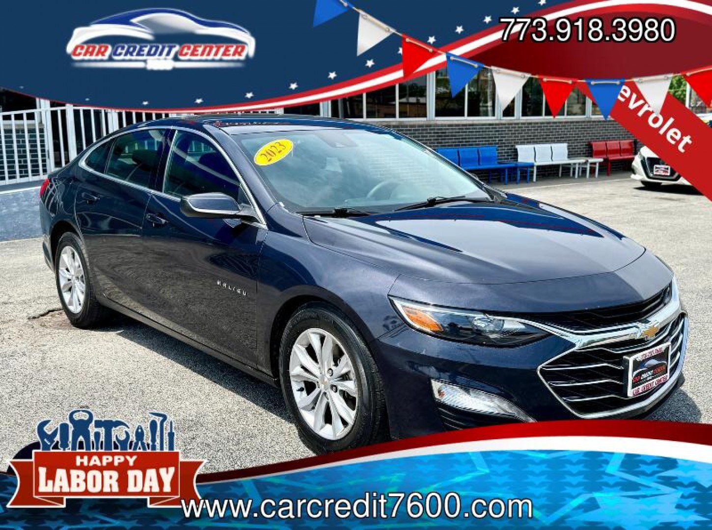 2023 GRAY Chevrolet Malibu 1LT (1G1ZD5ST2PF) with an 1.5L L4 DOHC 16V engine, 6A transmission, located at 7600 S Western Ave., Chicago, IL, 60620, (773) 918-3980, 0.000000, 0.000000- Photo#0