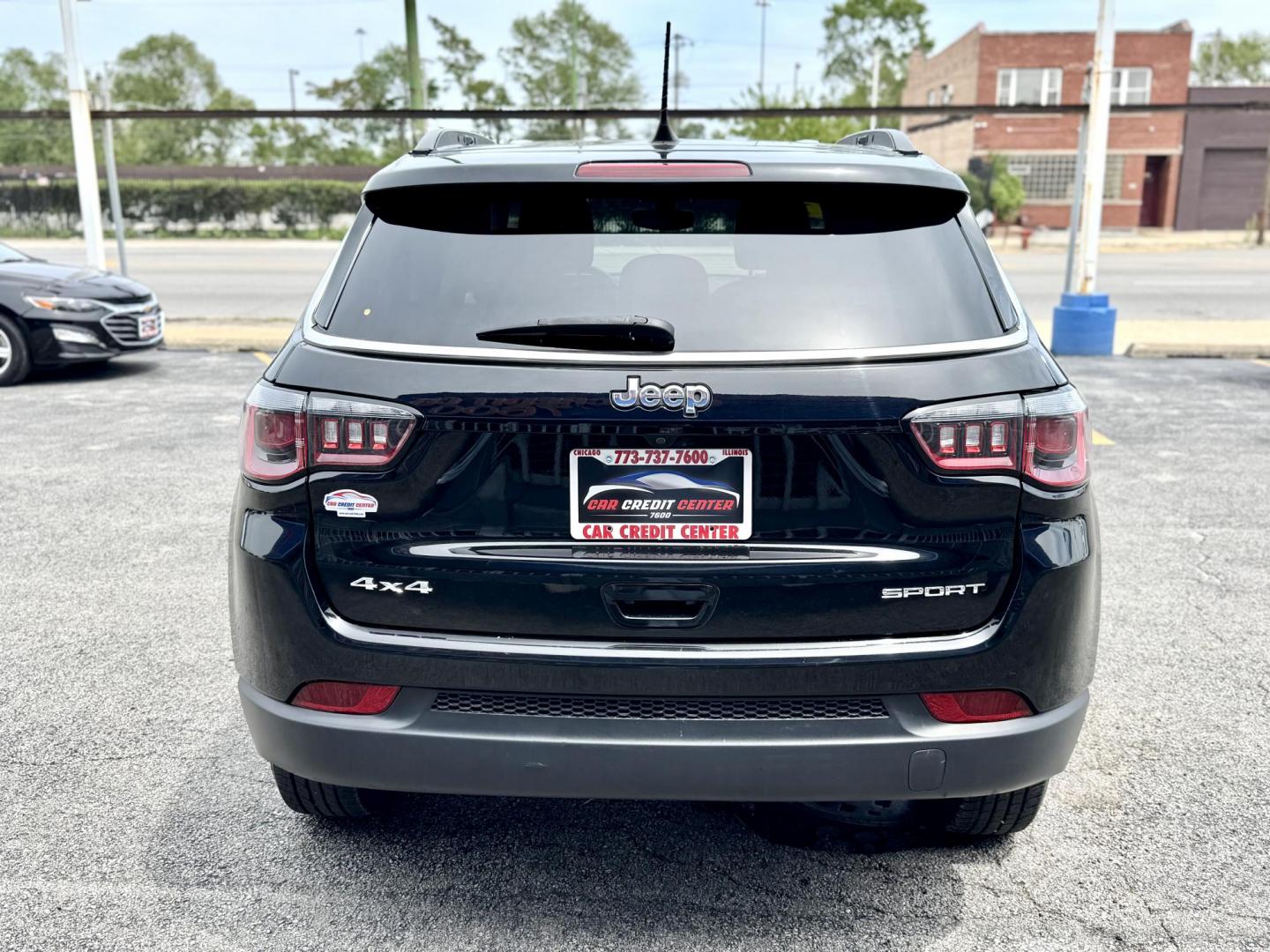 2019 BLACK Jeep Compass Sport 4WD (3C4NJDAB4KT) with an 2.4L L4 DOHC 16V engine, 6M transmission, located at 7600 S Western Ave., Chicago, IL, 60620, (773) 918-3980, 0.000000, 0.000000 - Photo#3