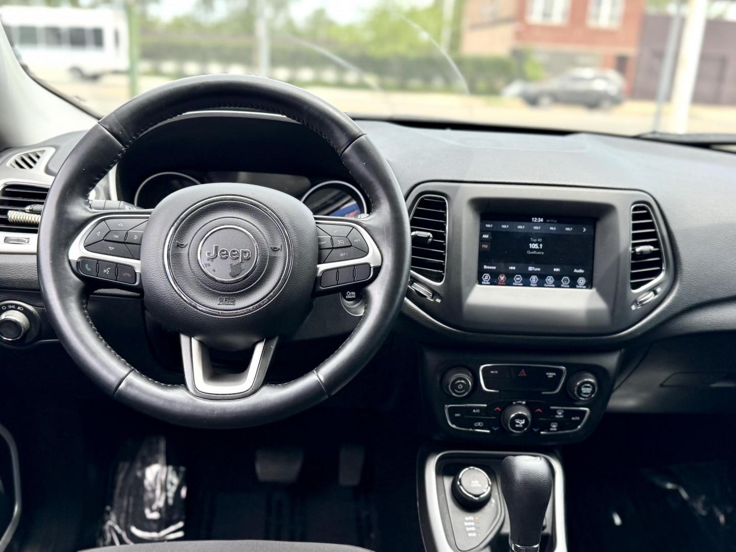 2019 BLACK Jeep Compass Sport 4WD (3C4NJDAB4KT) with an 2.4L L4 DOHC 16V engine, 6M transmission, located at 7600 S Western Ave., Chicago, IL, 60620, (773) 918-3980, 0.000000, 0.000000 - Photo#8