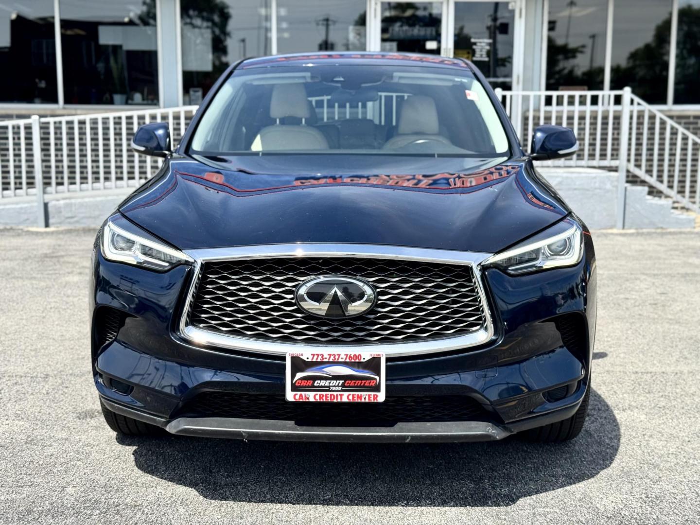 2019 BLUE Infiniti QX50 LUXE AWD (3PCAJ5M30KF) with an 2.0L L4 DOHC 16V engine, CVT transmission, located at 7600 S Western Ave., Chicago, IL, 60620, (773) 918-3980, 0.000000, 0.000000- Photo#1