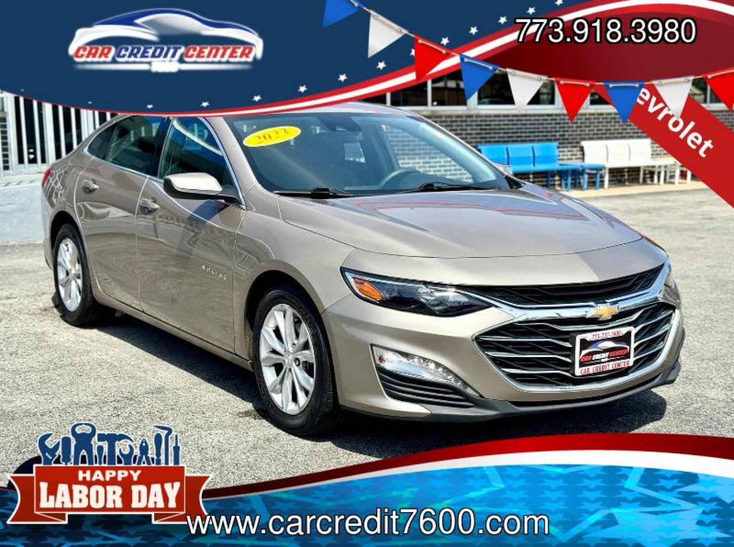 2023 GRAY Chevrolet Malibu 1LT (1G1ZD5ST0PF) with an 1.5L L4 DOHC 16V engine, 6A transmission, located at 7600 S Western Ave., Chicago, IL, 60620, (773) 918-3980, 0.000000, 0.000000- Photo#0